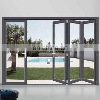 Hot sale modern aluminum folding glass door