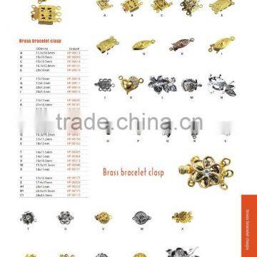 Metal clasp jewelry finding for bracelet
