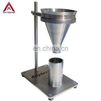 Determination of apparent density of molding material with standard ASTM D1895 apparent density  tester