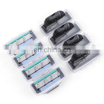 8 Replacement Razor Cartridges Germany Blade Shaving Blades For Men Stainless Steel Material Razor Manufacture  GF-0571