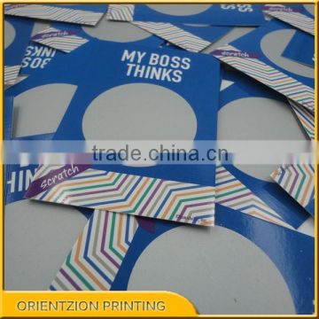 Quality Scratch Off Card, Prepaid Scratch Card, Scratch Ticket, China Printing Factory,