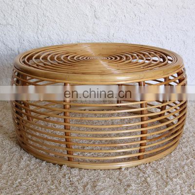 Best Seller Rattan Side Table, Round End Table, Mid Century Coffee Table Cheap Wholesale