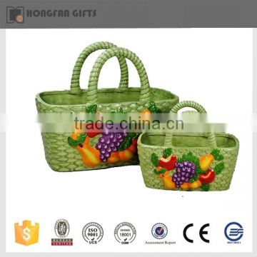 new product beautiful ceramic huge easter egg basket