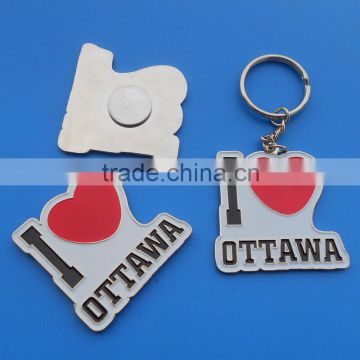 custom Canada spuvenir series cheap wholesale keychains in bulk