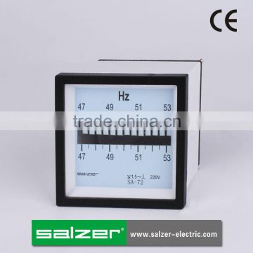 SALZER Brand SA-R72 Analog Frequency Meter with Reeds