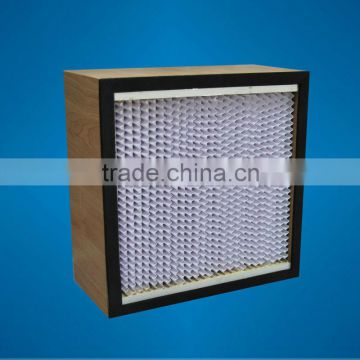 ZS-GB Wooden frame commercial air filters HEPA filter