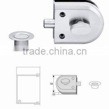 stainless steel satin plish Glass door lock HI-98A