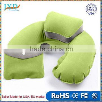 Portable Folding Inflatable Neck Air Cushion U Shape Neck Travel Trip Pillow