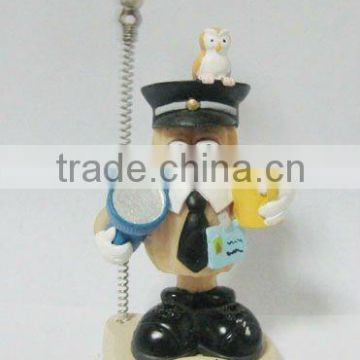 High quality resin memo clip holder,figurine shape clip holder
