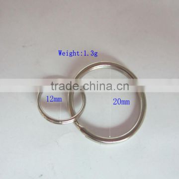 Fashion high quality big Metal Split Key Ring Connection Small Key Ring For Sale