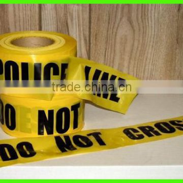safety yellow police barrier tape