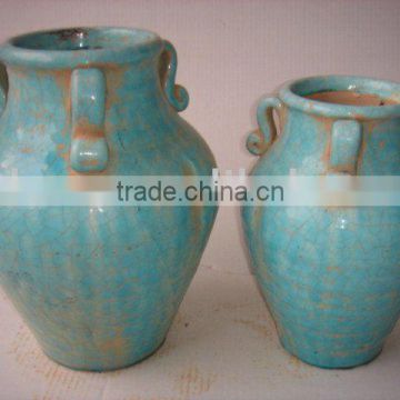 Urn shaped ceramic flower Pot ,Flower vase