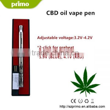 2016 new cbd oil cartridge 510 glass vape pen