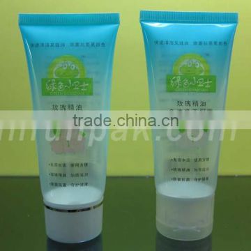 Clear plastic tubes for face cream