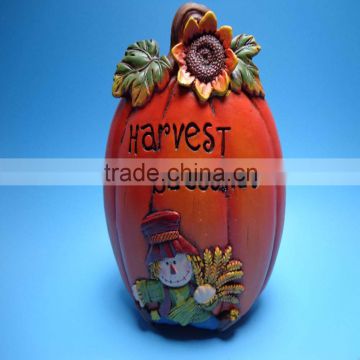 resin material and pumpkin sculpture for harvest festival