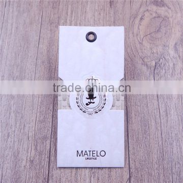 Wholesale embossed brass eyelet grommet hang tags with company logo