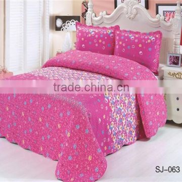 3-Piece Coverlet and Shams Set King Bedspreads And Quilts Cotton Flroal Printing