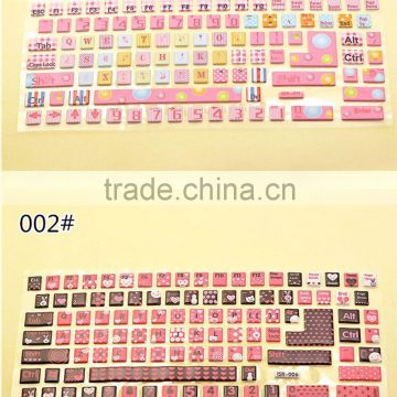decorative colorful keyboard stickers