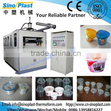 Automatic Plastic Cup Thermoforming Machine, square tray making machine