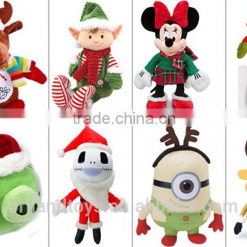 cheap hand puppets, promotional gift plush christmas hand puppet