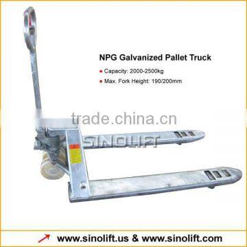 NPG Galvanized Pallet Truck with CE Certificate