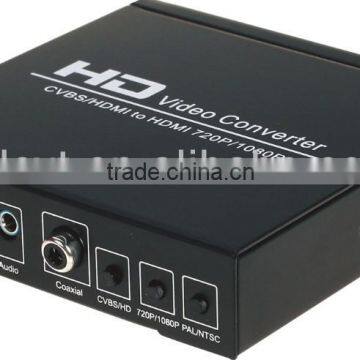 CVBS / HDMI to HDMI Converter, Using 3D compensation technology.