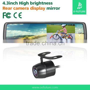 4.3inch LCD car rear view mirror monitor + Night vision /Waterproof backup camera