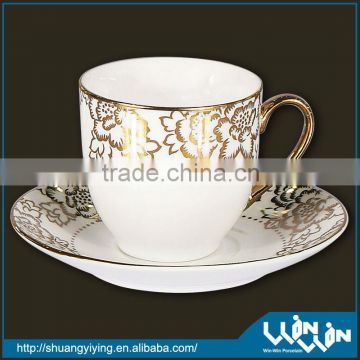 180CC porcelain tea cups and saucers bulk wwc13043