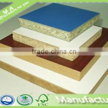 different color pre laminated particle board made in china