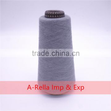 polyester spun yarn gray yarn1.5# 32S/1 in cone knitting yarn 100% polyester