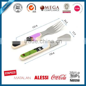 4pcs creative high quality cutlery set with ABS handle