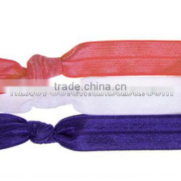 Rainbow foil elastic FOE hair ties/hair tie/hair band