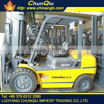 China lonking diesel forklift truck FD30T with CE certificate