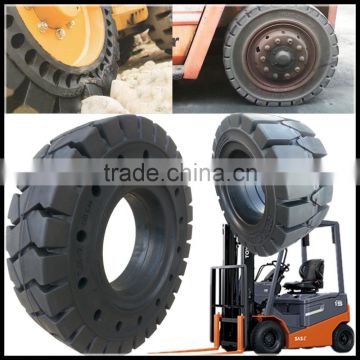 Toyota forklift 7.50-16 21x8-9 pneumatic shaped Solid cushion tires with holes