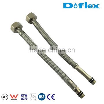 Doflex 2015 New Design ACS SGS CE Certificated High Pressure stainless steel 304 wire braided flexible hose 1/2inch female xM10