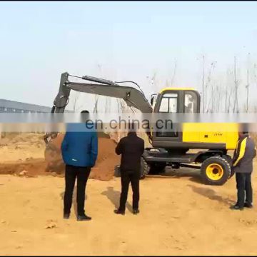 Engineering used 8 ton 8t new wheel excavator for rental
