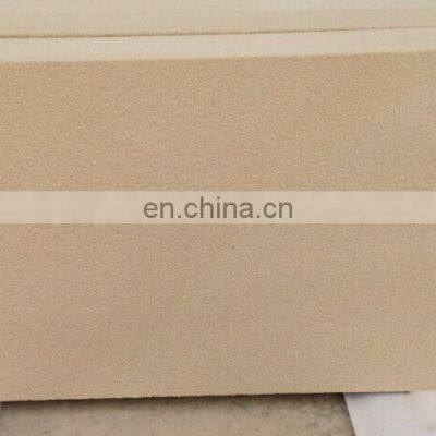 Factory cheap sale beige sandstone  sandblast natural stone slab architectural exterior wall panels outdoor