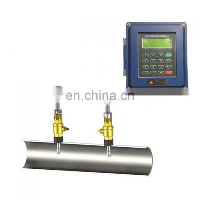 Taijia tuf-2000b wall mounted clamp on ultrasonicic flow meter online flowmeter
