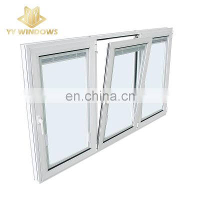 Australia AS2047 Standard Aluminium tilt and turn window double tempered glass tilt and turn window
