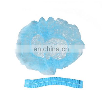 Disposable non woven elastic opening mop cap with different colors and sizes