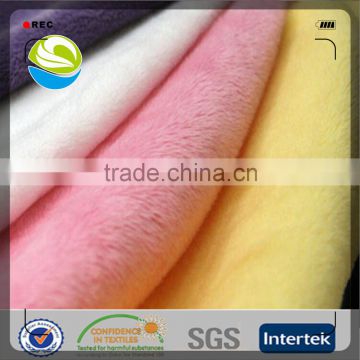 China manufacturer 100 polyester super soft velboa fabric for garment