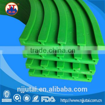 Green plastic guide rail UHMWPE linear guide chain guide