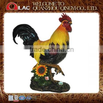 resin decorative rooster home and garden decoration gift