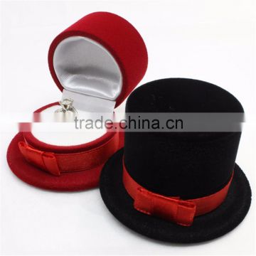 custom made hat shaped ring gift packaging box