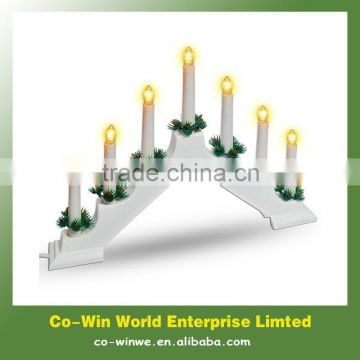 7 LED Christmas Electric Candles Set Bridge Light