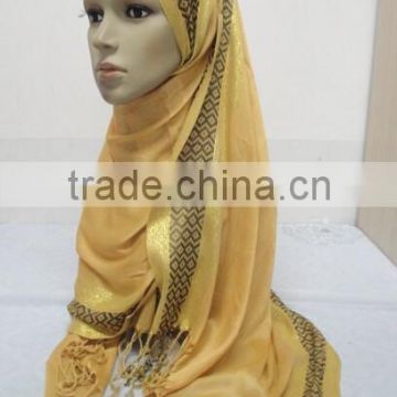 NL164 new style rayon muslim long scarf,popular scarf
