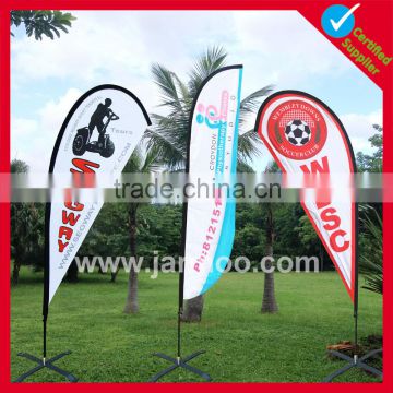 Promotional 110g knitted Polyester feather banner sail banner