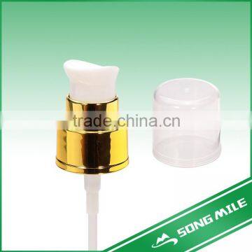 Aluminum treatment cream pump for bottles