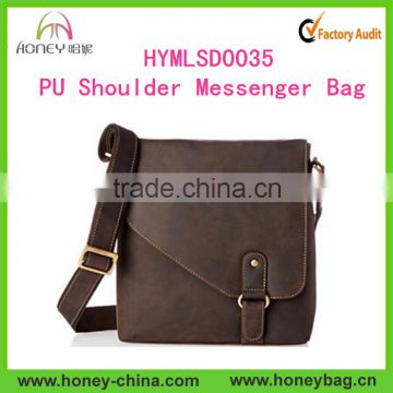 2016 Fashion Men's Bags PU Leather Messenger Shoulder Men Briefcase Bag