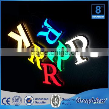 3d illuminated metal alphabet channel letter sign